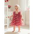 thumbnail image 5 of Gzhioc Toddler Baby Girl Sleeveless Summer Dress 6 12 18 24 Months 2T 3T 4T Ruffled Straps Red Heart Print Sequin Embellishments Suspender A Line Tulle Dress, 5 of 9
