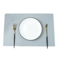 thumbnail image 1 of CSChome Set de Table en Faux Cuir Résistant à la Chaleur Antidérapant Réutilisable Design Rectangulaire pour Cuisine Maison, 1 of 6