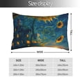 thumbnail image 2 of Kdxio Cotton Pillow Cases 14"x20" Pillowcases,Soft and Breathable Bedroom Pillow Cases-Sunflower Castle Starry Sky-No Pillow Core, 2 of 5