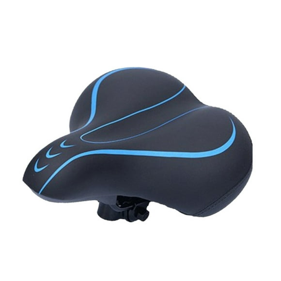 Oversized comfort bike seat, wide comfortable bike seat cushion for men ladies, memory foam padded, exercise bike saddle Universal Fit for Cruiser, Stationary, Peloton Spin Bikes & Cycling