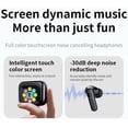 thumbnail image 2 of Smart AI Translation Headphones compatible with Nokia C110 Nokia C300 - Bluetooth 5.4, 144 Languages Real Time Translator Earbuds, ANC ENC, Touch Screen IPX5 Waterproof - Black, 2 of 4