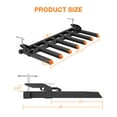 thumbnail image 2 of Pallet Forks,The Rated Capacity of the Pallet Forks for Tractor Bucket is 5320 Lbs，Clamp on Pallet Forks to 72" Bucket，Tractor Bucket Forks with 7-Fork Configuration, 2 of 7