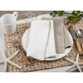 thumbnail image 4 of Fennco Styles Amelia Collection Classic Stonewashed Border Stitch 100% Pure Linen Cloth Napkins 20" W X 20" L, Set of 4 – Natural Dinner Napkins for Banquet, Wedding, Special Events and Home Décor, 4 of 4