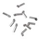 thumbnail image 2 of 10pcs Multi Metal Zip Puller Zipper Sliders Head Cremallera Reparación Kit Reemplazo Plata antigua 1 Hugo Deslizador de cremallera, 2 of 10