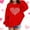 Red, variant on Girls Valentine Heart Print Hoodie Kids Cute Oversized Pullover with Pocket 3-4 5-6 7-8 9-10 11-12 13-14 Years Black,Size 5-6 T