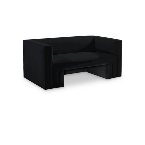 Meridian Furniture Henson Black Velvet Loveseat