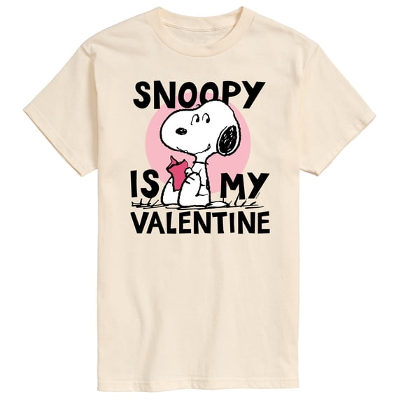 Peanuts - Snoopy Is My Valentine - Men's Short Sleeve Graphic T-Shirt