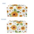 thumbnail image 5 of POLERO Tissue Box Cover Rectangle, Yellow Sunflowers PU Leather Tissue Box Holder Waterproof ,Decorative Facial Organizer for Bathroom, Vanity Countertop, Car, 5 of 7
