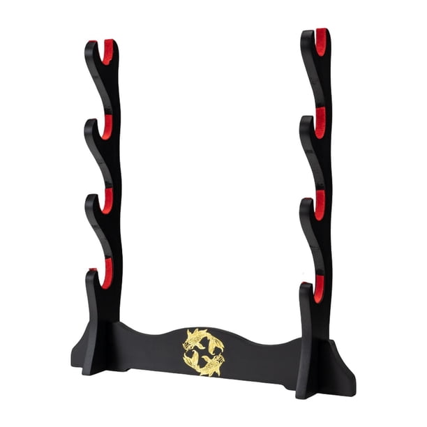 Soporte de espada de escritorio para todas las espadas, soporte decorativo de mesa para estudio. 4 capas