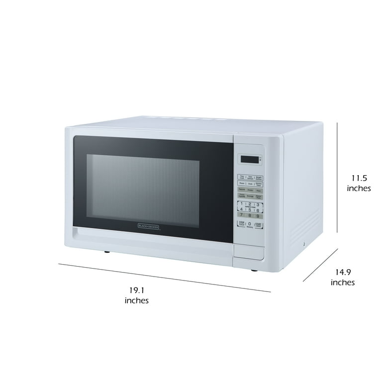 Black & Decker Microwave Oven 0.7-CFT White – SupaStash