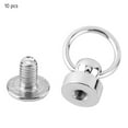 thumbnail image 3 of 10Pcs Brass Rivet Studs Screw Back Round Ring Head DIY Leathercraft Parts with Pull Ring Metal Rivet Studs, 3 of 9