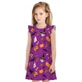 thumbnail image 1 of Balery Halloween2 Camisón de princesa para niñas, pijama de algodón con mangas abullonadas, suave y bonito.-Large, 1 of 6