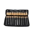 thumbnail image 4 of FUTUREORYY 1 Set/12 Pcs Woodturning Tools Carbon Steel Chisel for Artists Black Anti Rust Woodworking Hand Tool, 4 of 8