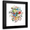 thumbnail image 1 of Mosser, Cynthia 12x14 Black Modern Framed Museum Art Print Titled - Folk Twister, 1 of 5