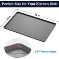 Toyoso Under Sink Mat Waterproof Kitchen Tray 34" x 22