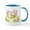 White/Blue Inside, variant on CafePress - Easter Bunny, Duckling And Flowers Mugs - 11 oz Ceramic Mug - Novelty Coffee Tea Cup