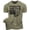 T-Shirt Military Green, variant on Ponte Metas Puedes Hacer Más de lo que Piensas Workout Gym T-Shirt Funny Gym Shirt for Men Motivational Gym T-Shirt Heather Grey with Sleeve Logo, Small