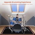 thumbnail image 3 of Drum Rug, 6 x 5FT Rectangular Drum Mat, Drum Carpet with Non-Slip Grip Bottom, Soundproof Musical Instrument Rug, Professional Drum Accessories, 3 of 7