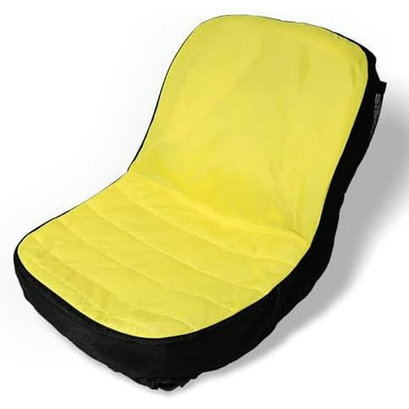 Riding Lawn Mower Cushioned Seat Cover Compatible with John Deere LP92334 for Mower Tractor & Gator Seats up to 18" High, Weatherproof Oxford 300D Fabric with Convenient Pockets$$Tools