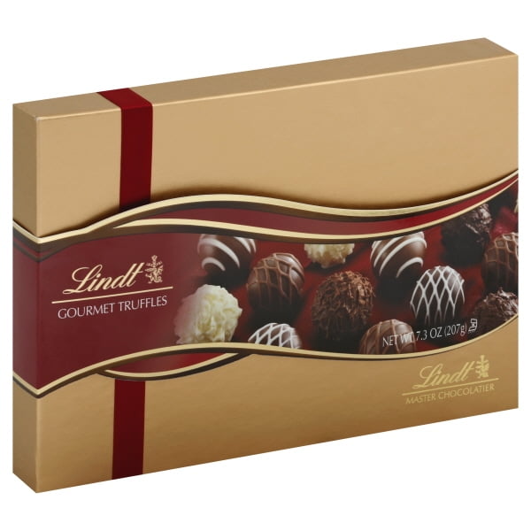 LINDT Gourment Truffle Gift Box, 7.3 Oz.