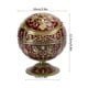 thumbnail image 4 of Cenicero, Globo De Cenicero Retro Floral Rosa Decorativo Rojo Vino, Adorno De Oficina Para El Hogar, 4 of 7