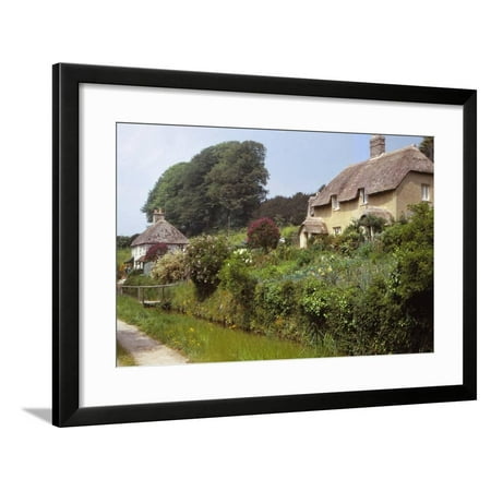 Village of Littlebredy, Dorset, 20th century Framed Print Wall Art By CM