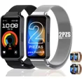 thumbnail image 1 of 2pzs Correa De Acero Inoxidable Moda Para Huawei Band 9 8, 1 of 8