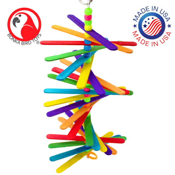 Bonka Bird Toys 858 Long Mini Stick Bird Toy.