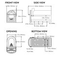 thumbnail image 5 of Architecturales 7900-2RZ-CG-10 Boîtes aux Lettres Mapleton Postmount, Grande, Bronze Frotté, 5 of 5
