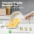 Sensarte 14Piece Nonstick Granite Cookware Set with Removable Handles