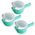 thumbnail image 1 of Capa Almacenamiento Alimentos Bocadillo Sellado Clip Chip 3 Piezas Bolso Comida Multifunción Con Pour Supo para Nueces Cereales Granos, 1 of 7
