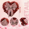 thumbnail image 3 of CWCWFHZH Valentines Day Decor Wreaths for Front Door Outside Valentine Decorations for The Home Heart Shaped Wreath for Outdoor Valentine'S Day Wreath Decoration, 3 of 6