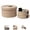 B, variant on 2 Pack Round Cotton Rope Storage Baskets with Lids, Cream Woven Organizer Bins with Pull Handles for Bathroom, Bedroom, Nursery, Shelf and Home Decor