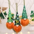 thumbnail image 3 of St. Patrick's Day Gnomes Doll Hanging Decorations for Tree,Handmade Swedish Tomte Gnome Plush Doll Hanging Ornament for Patrick's Day Christmas Party Home Decoration, 3 of 4