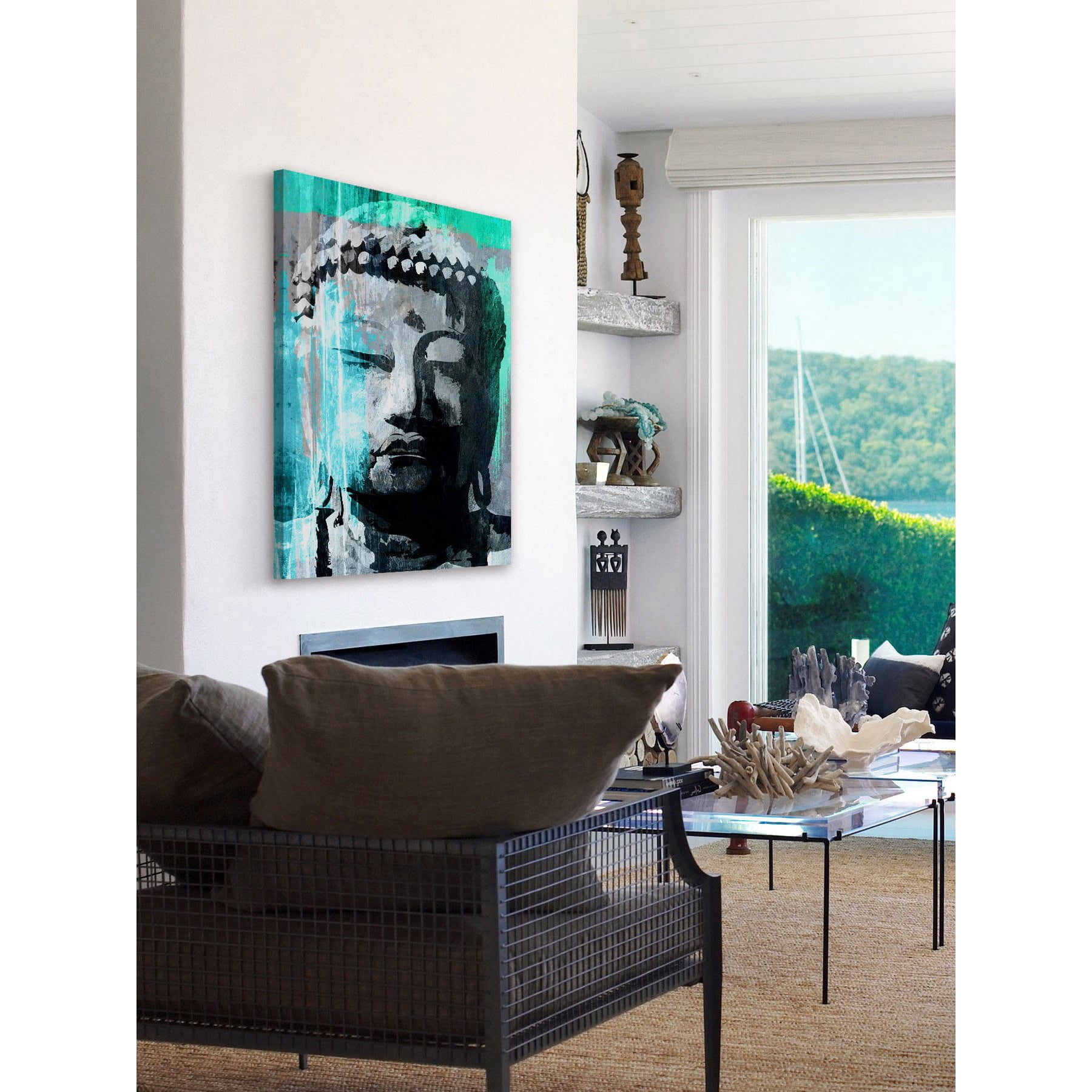 Marmont Hill "Buddha Giant" by Rick Martin Painting Print on Wrapped Canvas