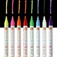 thumbnail image 5 of Byikun 8pc Colorful Luminous Highlighter Set - DIY Water-based Glow-in-the-Dark Markers for Hand Drawing, Student Graffiti, and Craft Projects, 10ml Each, Absorb Light for Long-lasting Glow, 5 of 7