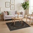 thumbnail image 3 of ODIKA Throw Artwork Traditional Centerpiece Motif Aged Orange Tan Grey Pet Friendly & Kids Safe Play for Playroom, Bedroom, Reading Nook, 3 of 7