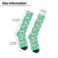 thumbnail image 5 of Daiia Sports Socks Avocado Lovers Printed Novelty Crew Socks for Men Women Knee High Socks Cotton Socks Soft & Breathable Support Unisex Socks, 5 of 9