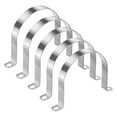 thumbnail image 1 of Uxcell 5-Pack Abrazaderas de Conducto, Correa Rígida de Acero Inoxidable 304 de 4-1/2" M114 para Plomería, 1 of 7