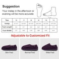 thumbnail image 6 of LongBay Women's Adjustable Diabetic Slippers Memory Foam Arthritis Edema Fuzzy House Shoes, 6 of 7