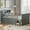 Gray, variant on Euroco Wood Twin Size Platform Bed with Drawers, House Bed with Storage and Ladder, White