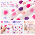 thumbnail image 6 of Girls Colorful Polka Dot Tights, Soft Stretchy Thigh High Stockings for Kids, Casual Layering Legwear, Size 4-10, Polkadot, 6 of 6