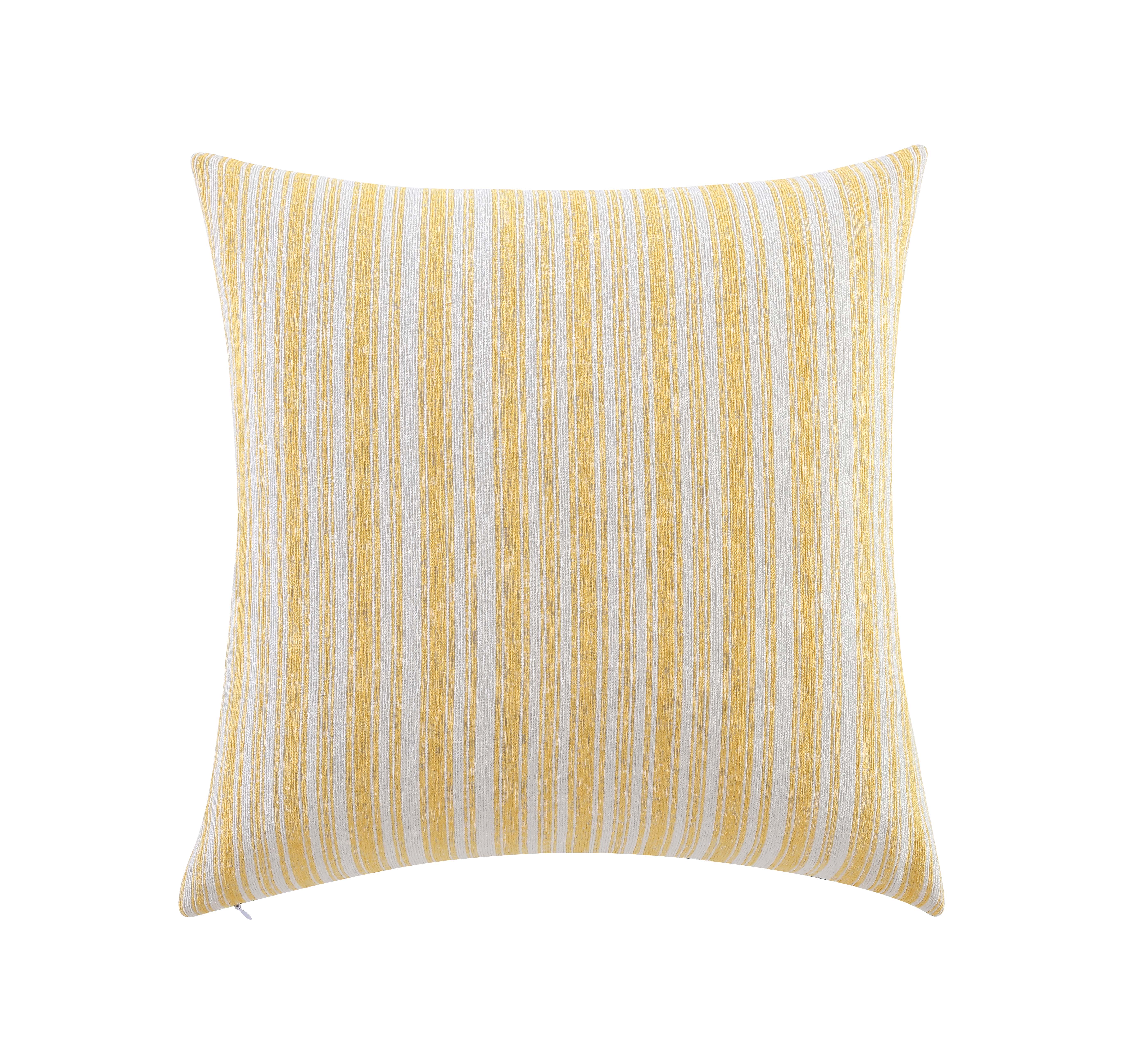 Mainstays Decorative Throw Pillow, Botanical, Square, Yellow and Coral, 20x20, 1 Pack - image 3 of 5