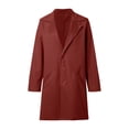 thumbnail image 4 of Ediodpoh 2025 Autumn Winter Women's Solid Color Cardigan with Lapel and Pocket Mid Length Coat Cardigan Sweaters for Women RD2 XXL, 4 of 5