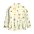 thumbnail image 5 of Uorisanigo Cute Daisy Girls Sweatshirts Long Sleeve Pullover Crop Tops Lightweight Quarter Zipper Cropped Sweatshirt Oversized Fall Winter Clothes Half Zip Up Hoodies No Hood, 5 of 7