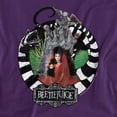 thumbnail image 2 of Beetlejuice Lydia with Worms Unisex Adult T-Shirt, Purple, 4X-Large, 2 of 7