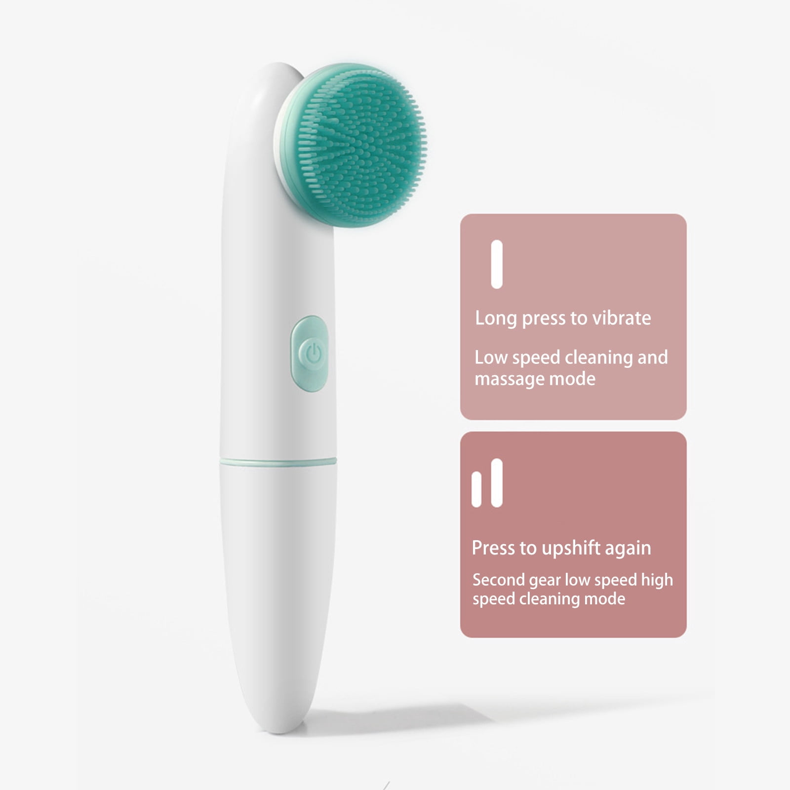 TOUCH 2 in 1 Body and Face Wash Brush T… Two In Vibrating Facial Cleansing Brush, IPX7 With 2 Brush Heads