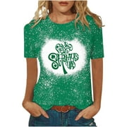  Camiseta de manga larga para hombre, camisa del día de San  Patricio para hombre, camisetas del día de Paddy verde, camisas de trébol  con gráficos, Negro, L : Ropa, Zapatos y