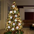 thumbnail image 6 of Christmas Decorations Christmas Tree Decoration Shatterproof Ball Ornaments Farmhouse Bulbs With Plaid Bow White Holiday Country Cottage Decoration, 6 of 9