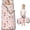 Princess and Unicorn Pink Pattern, variant on Princess and Leaf Beige Pattern Teens Toddler Nap Mat with Pillow, Sleeping Mat Bag for Preschool Daycare 50"x20"
